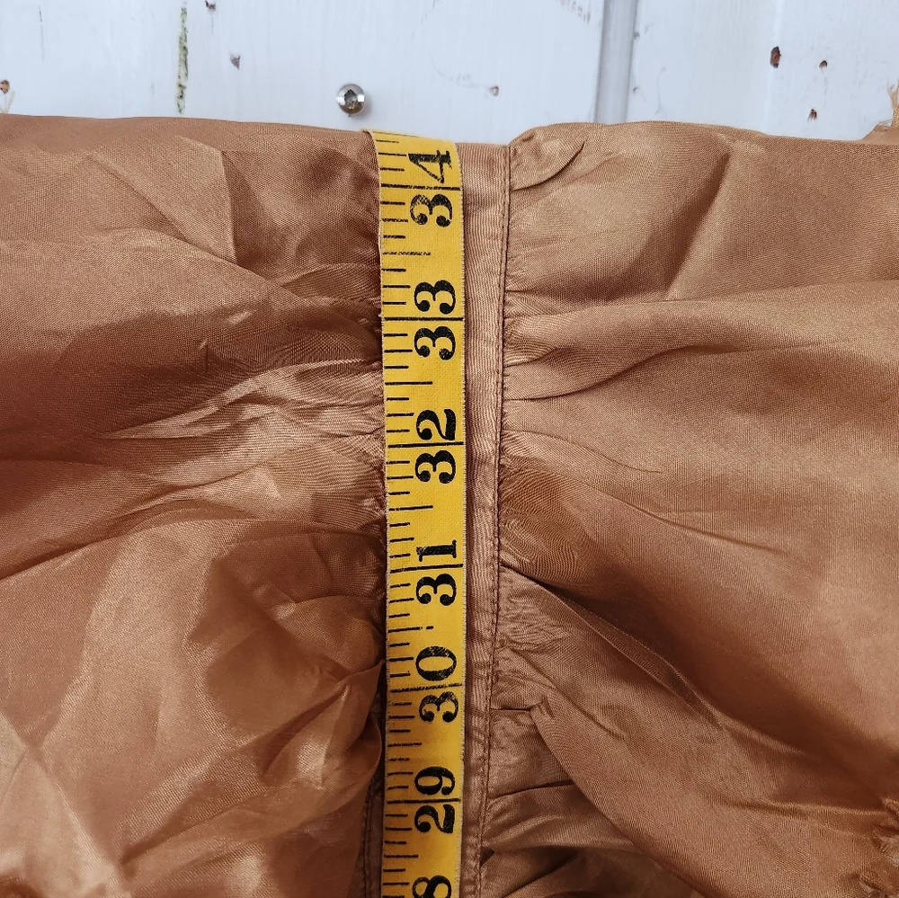 Raw Edge Metallic Ruffle Scarf - Picture 7 of 8